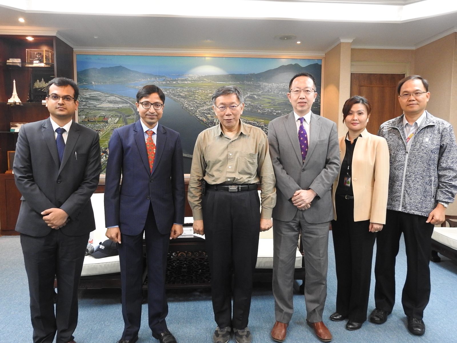 Gourangalal Das, New Director General of the India Taipei Association, Visited Mayor Ko 
