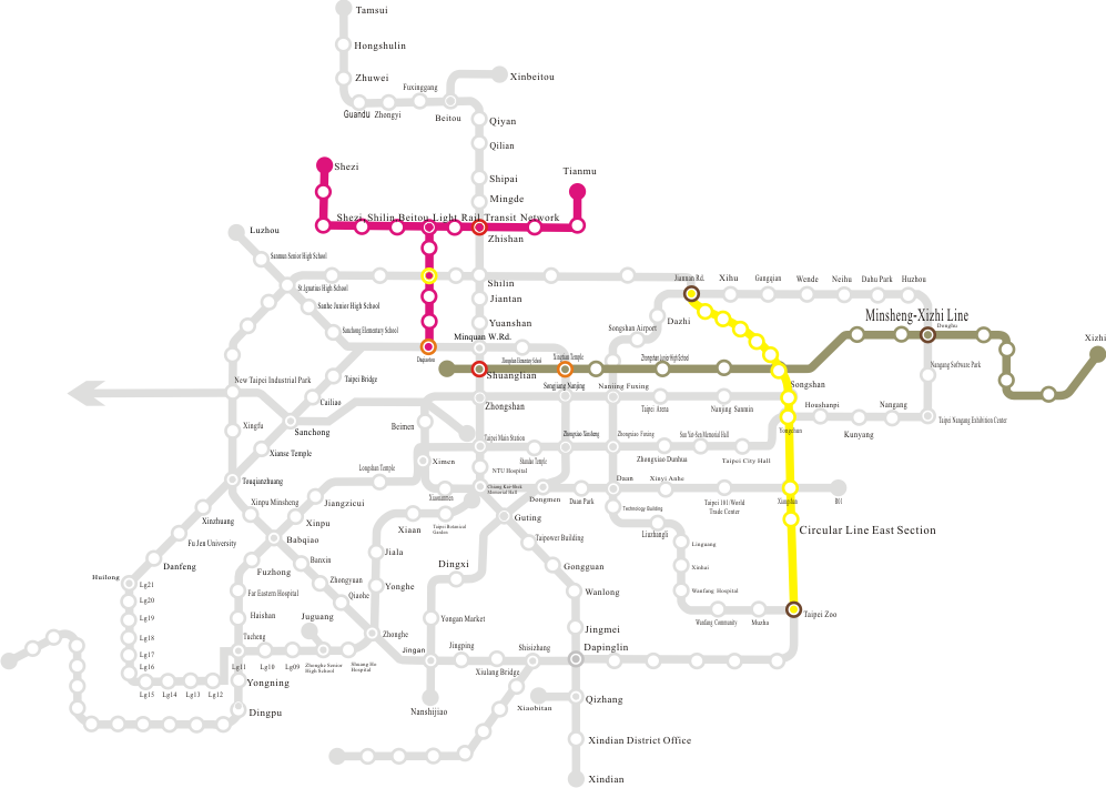 Planned MRT Routes