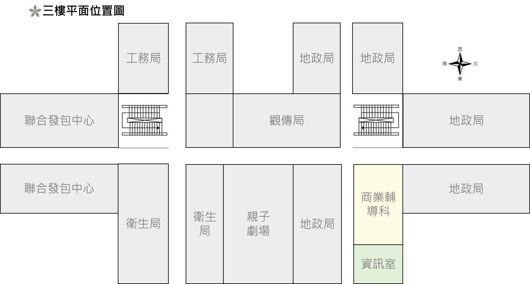 臺北市商業處三樓平面位置圖