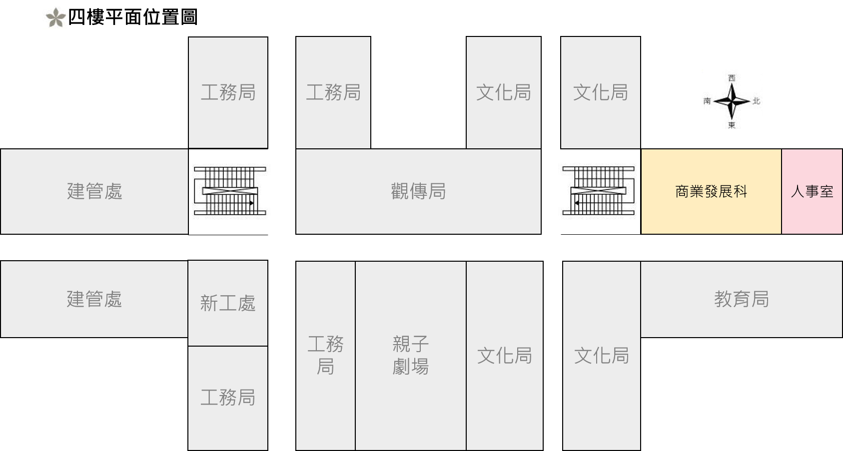 臺北市商業處四樓平面位置圖