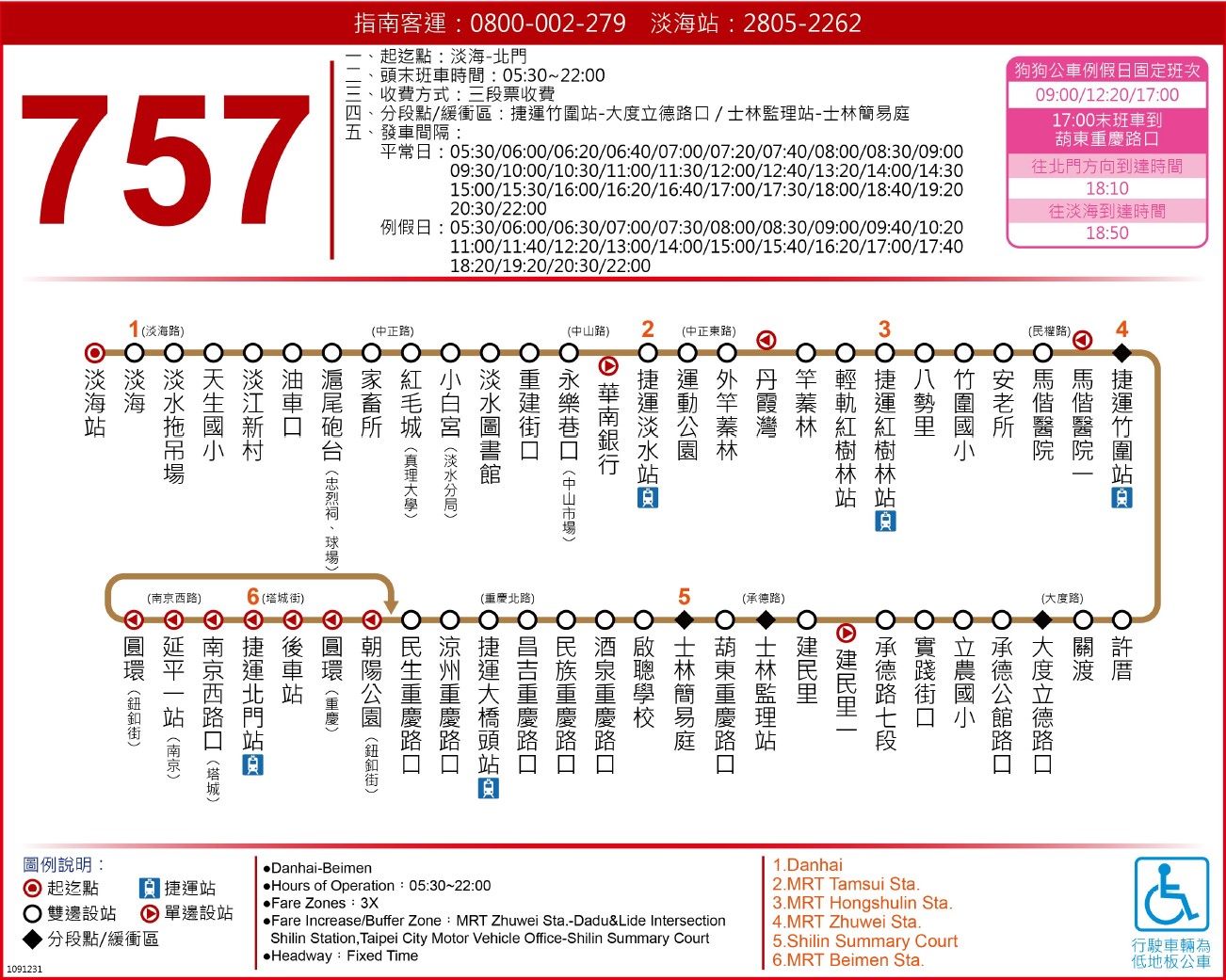 757-指南客運路線圖