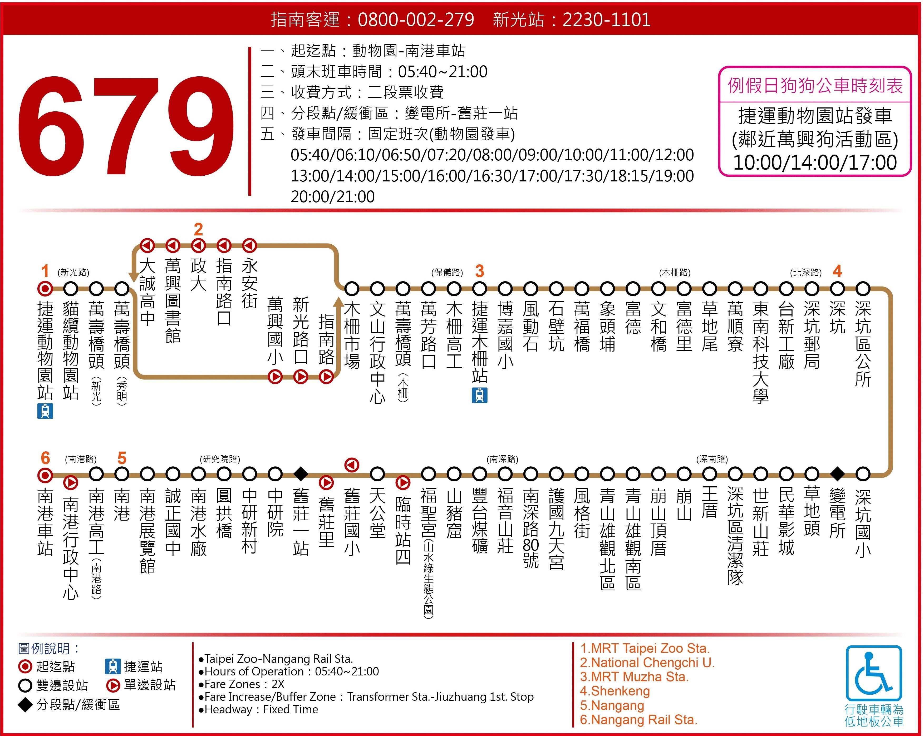 679-指南客運路線圖