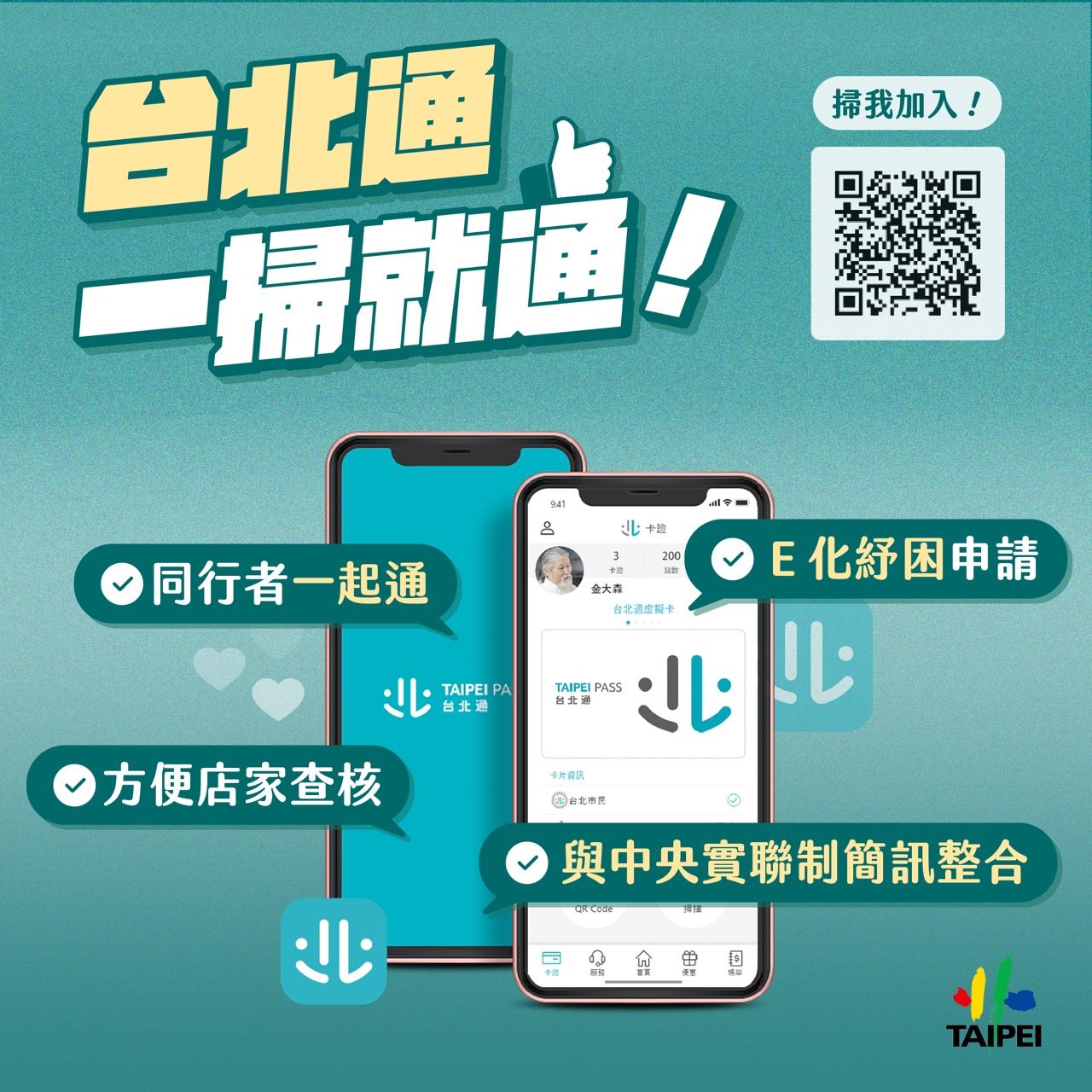 Poster promoting TaipeiPASS