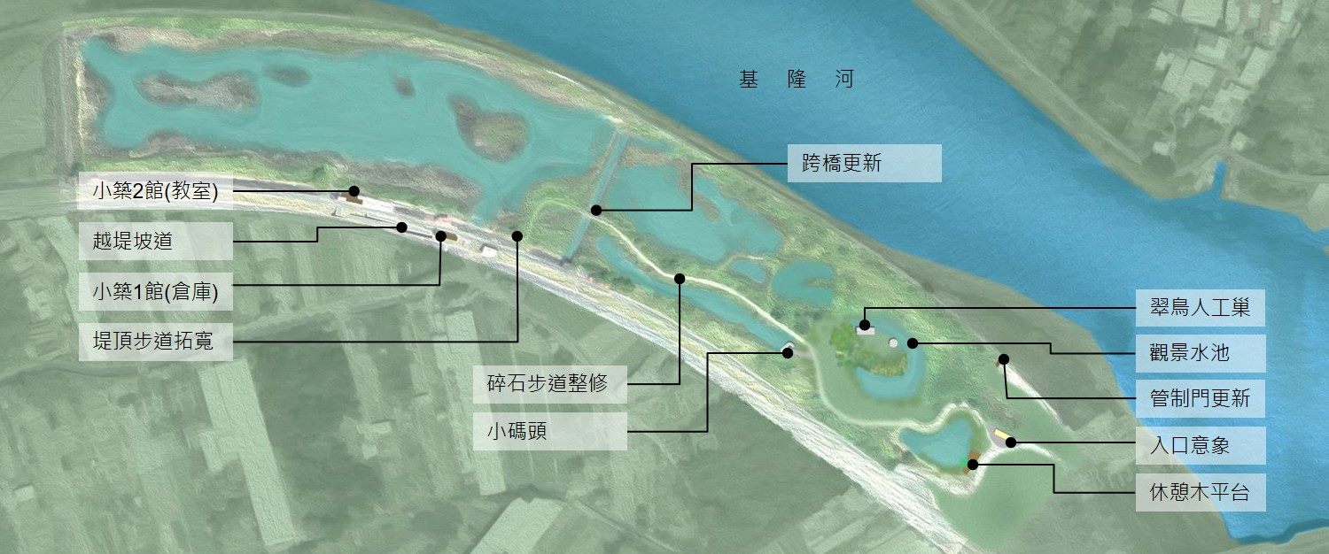 社子島濕地解說小築工程平面圖